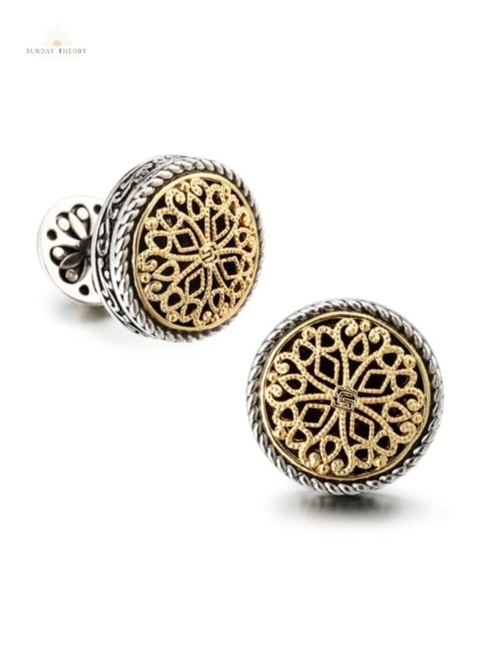 18K Gold Plated Men's Cuff Links with Wooden Gift Box – Wedding, Business, Gift